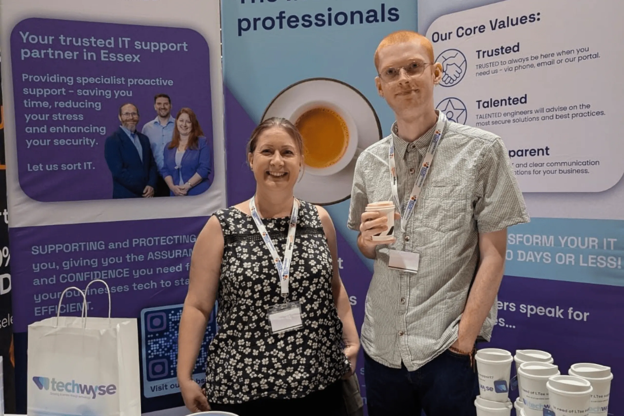 Vanessa and George offer Business IT Support in Essex at Expo