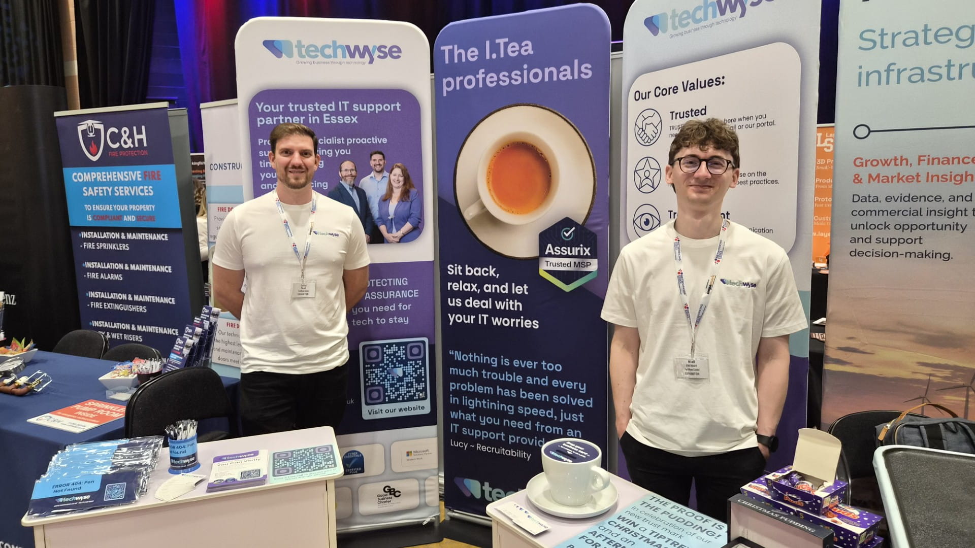 David and Niall from TechWyse at their stand at the North Essex Business Expo 2026